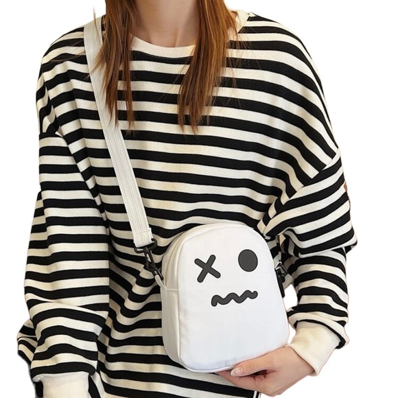 🎃 Purse Crossbody 8” Ghost White Bag Shoulder - Picture 6 of 12